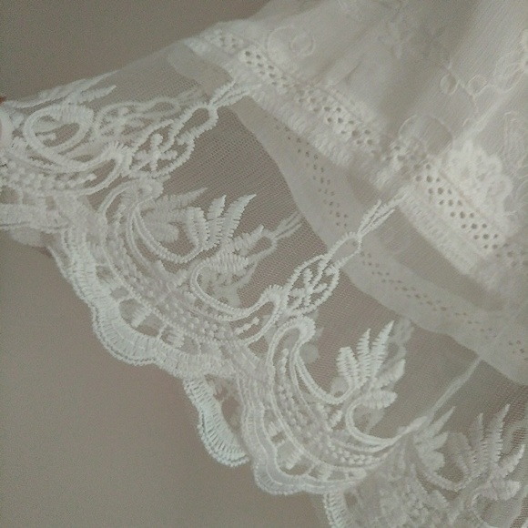 POL Baby Doll Tunic Dress Embroidery & Lace Tie - Picture 6 of 8